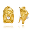 Screaming Grotesque Clip-On Earrings