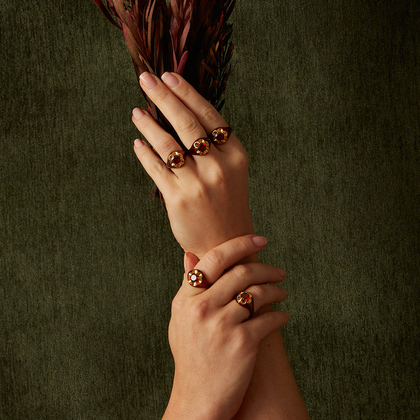 Garnet Parlor Ring