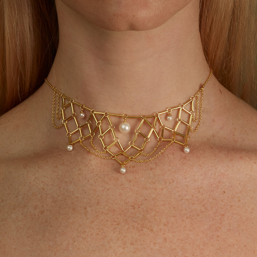 Pearl Festoon Necklace
