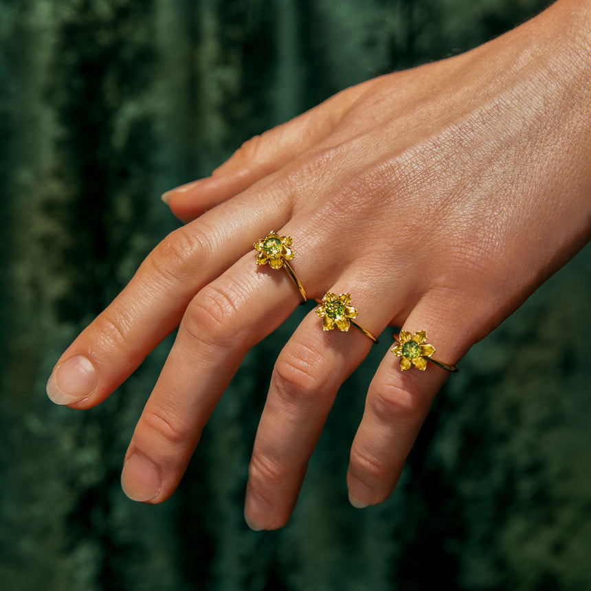 Buttercup Ring with Peridot