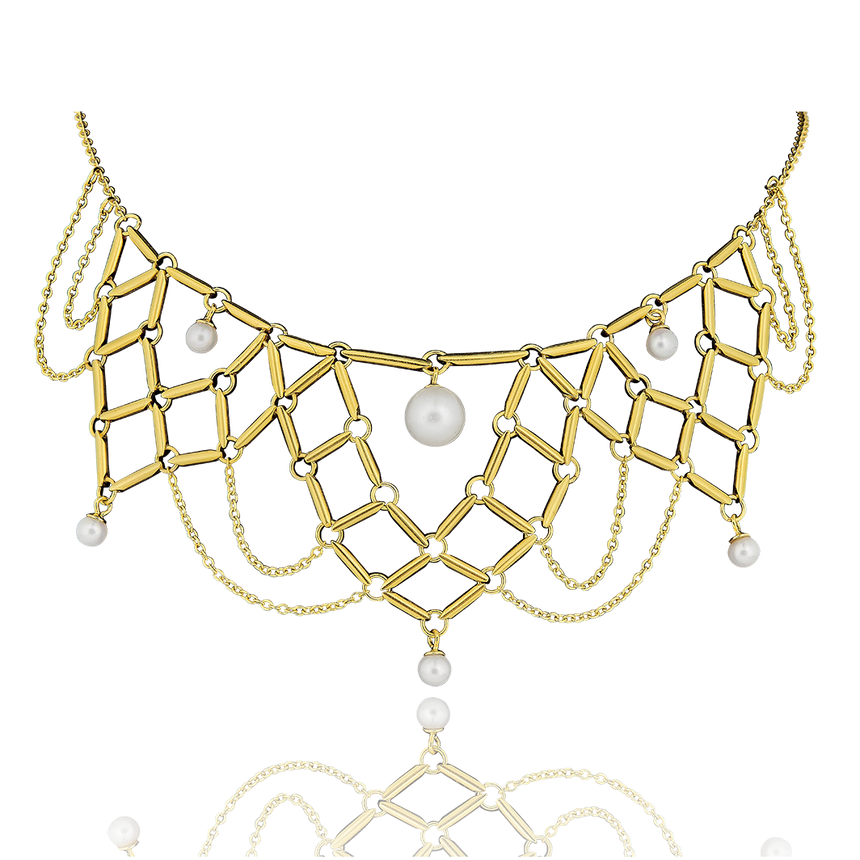 Pearl Festoon Necklace