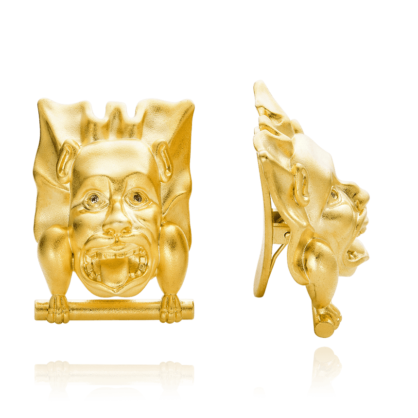 Mythical Grotesque Clip-On Earrings