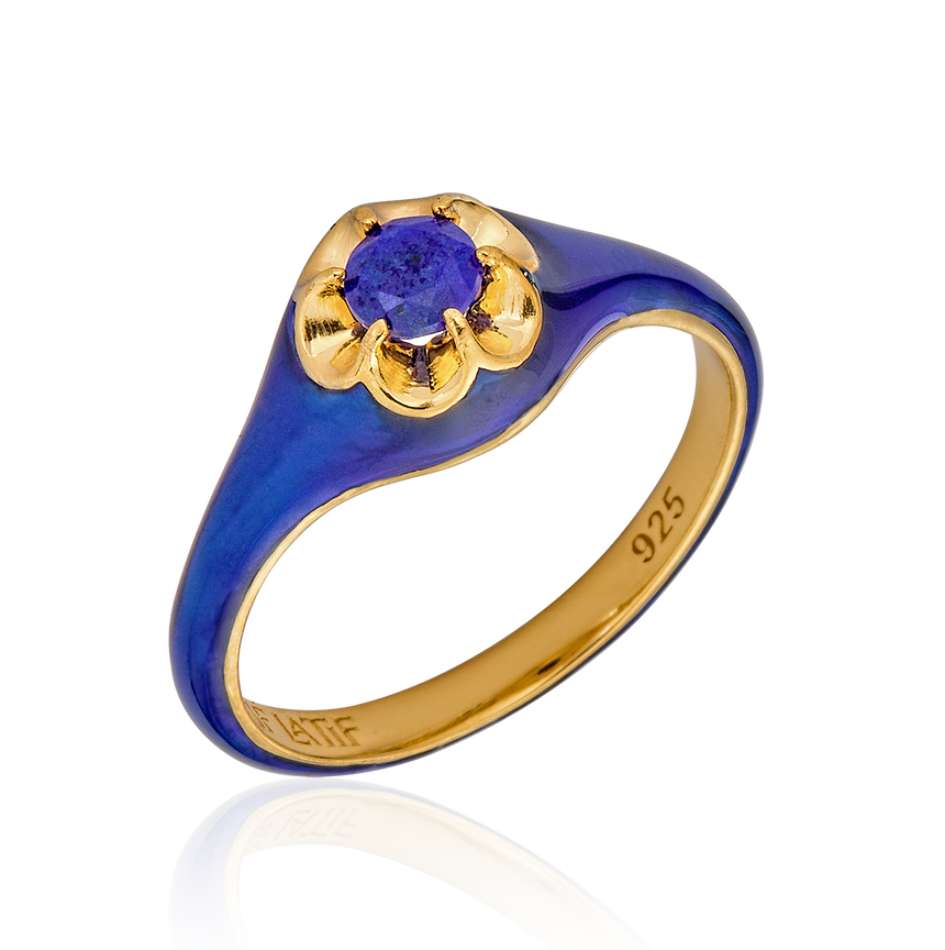 Lapis Petite Parlor Ring