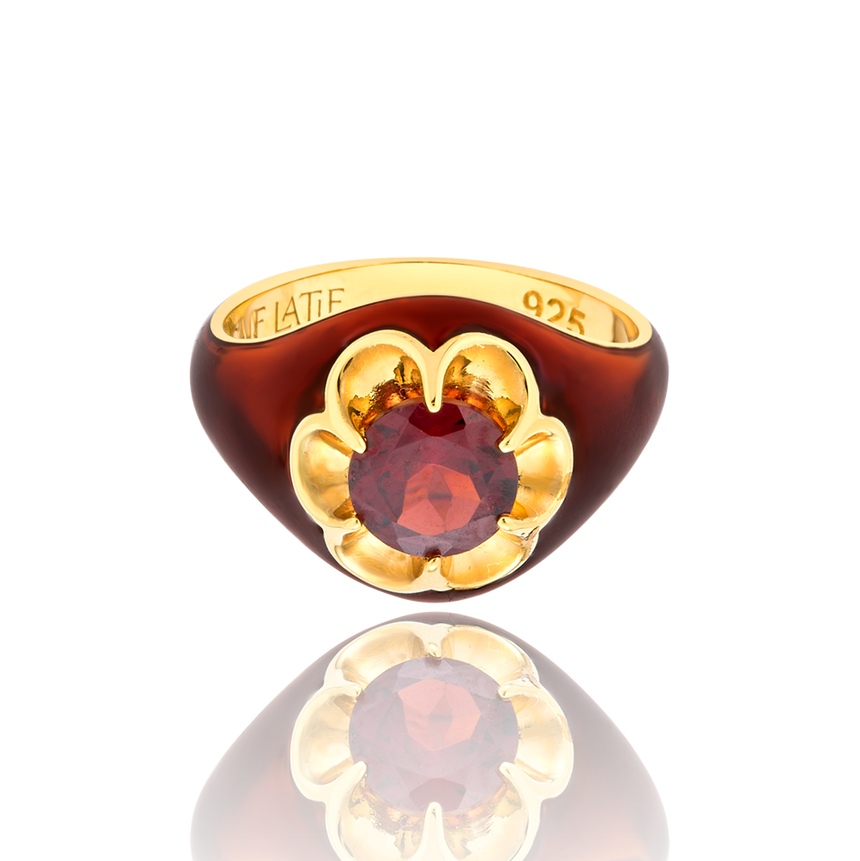 Garnet Parlor Ring