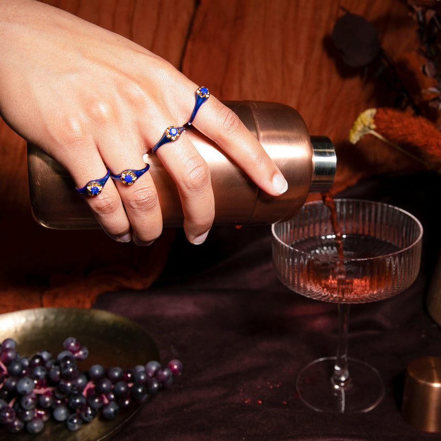 Lapis Petite Parlor Ring