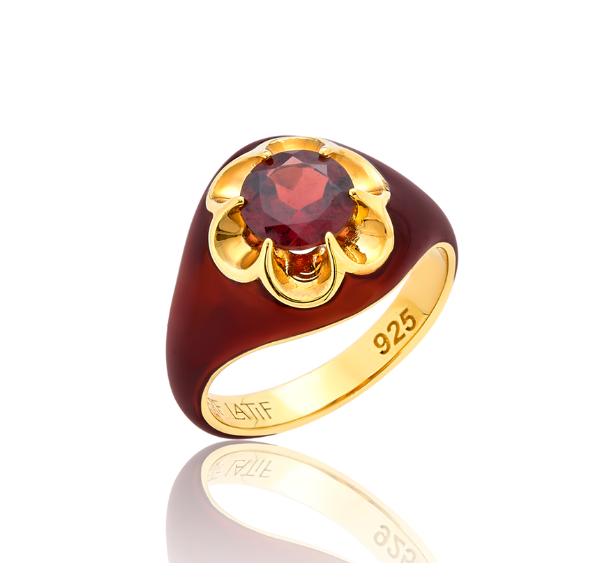 Garnet Parlor Ring